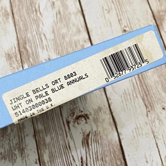 Vintage WEDGWOOD Blue Jasper Ware Star Jingle Bells Boxed Christmas Ornament - Picture 9 of 10